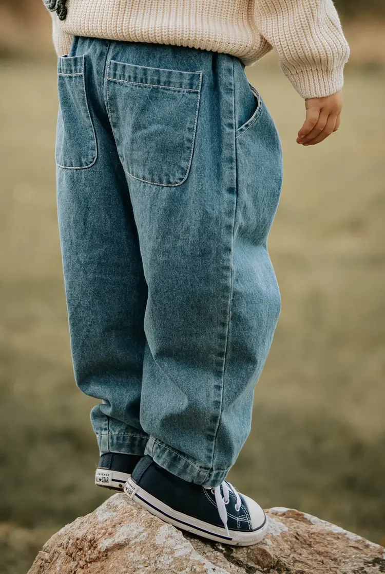 Fliink Don Denim Pant - Medium Denim Blue