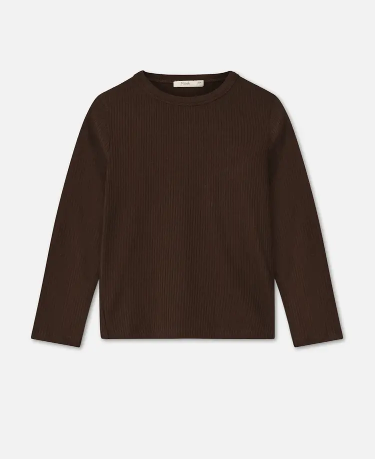Fliink Kenna LS Blouse - Coffee Bean