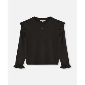 Fliink Fame O-neck blouse - Coffee Bean