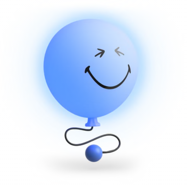bubbly light blue