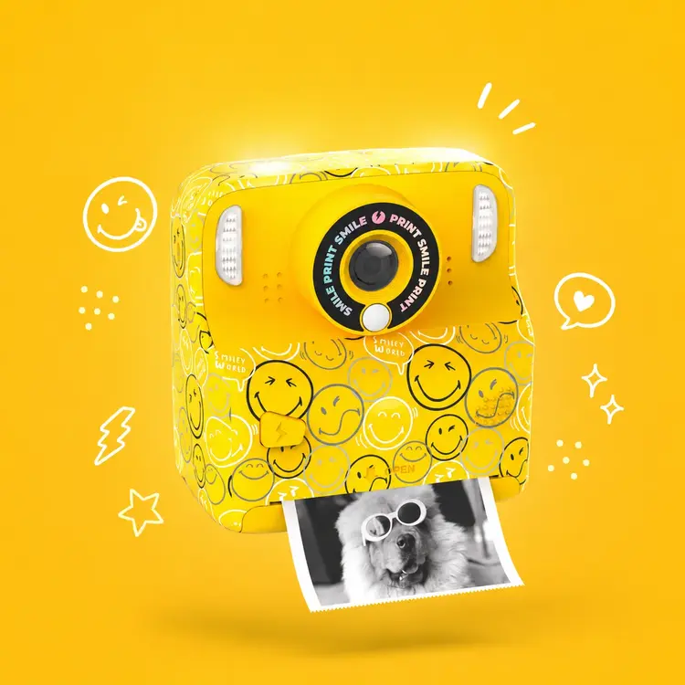 pixiprint smiley world - geel