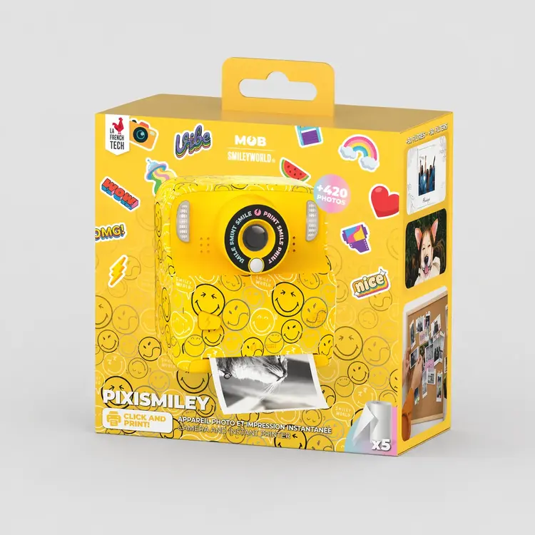 pixiprint smiley world - geel