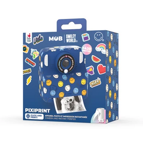 MOB pixiprint smiley world - blauw