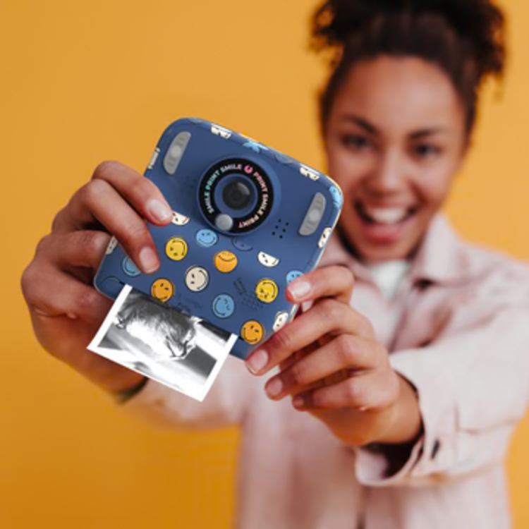 pixiprint smiley world - blauw