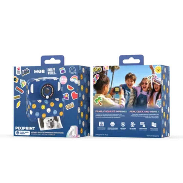 pixiprint smiley world - blauw