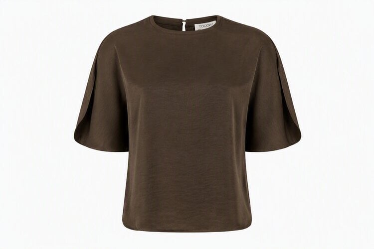 Tooday Aya SS Blouse - Stone Brown
