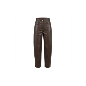 Imprevu Raya Leather Pants - Brown