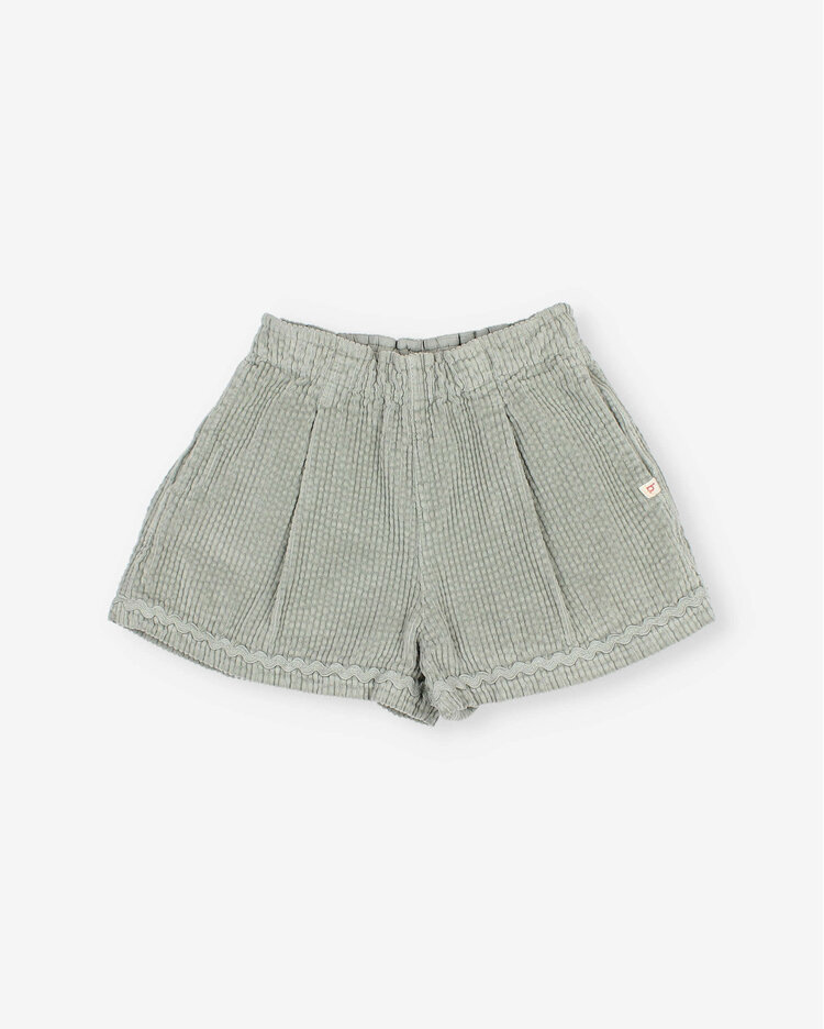 Búho Corduroy Skirt-Short - Eucalyptus