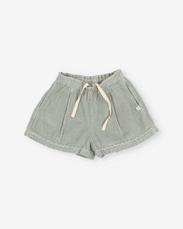 Búho Corduroy Skirt-Short - Eucalyptus