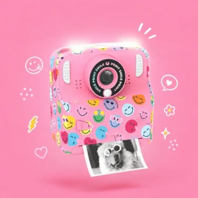 MOB pixiprint smiley world - roze