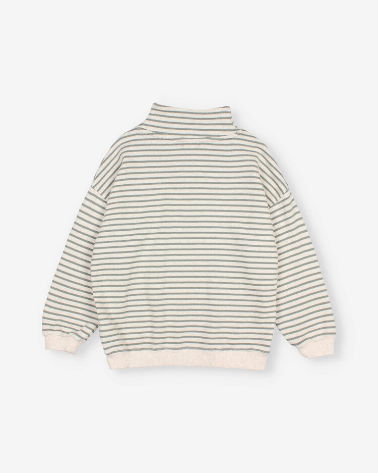 Búho Soft Stripes Sweatshirt - Eucalyptus