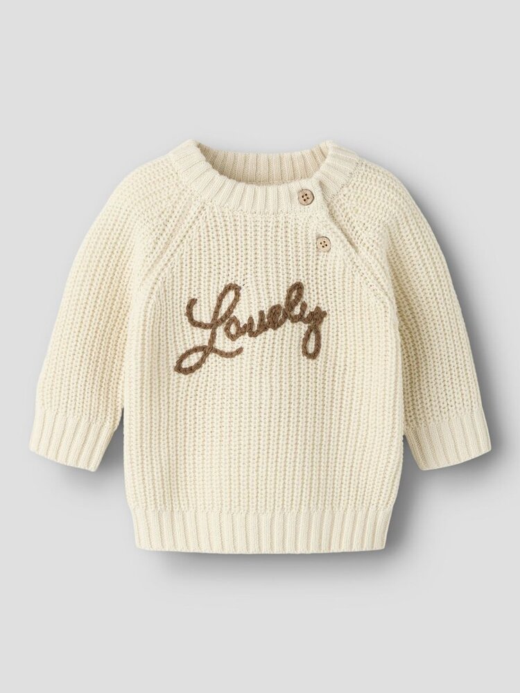 Lil'Atelier Baby Femlen LS Knit - Turtledove