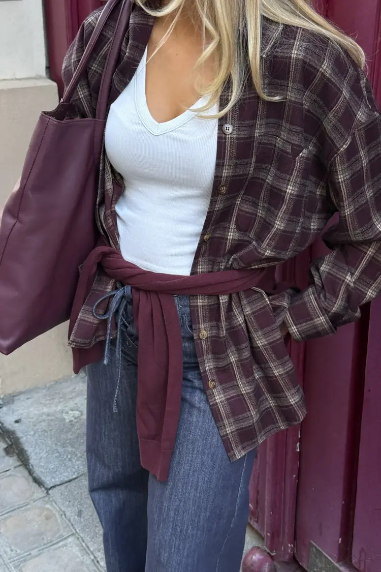 Noella Marlon Shirt - Brown check