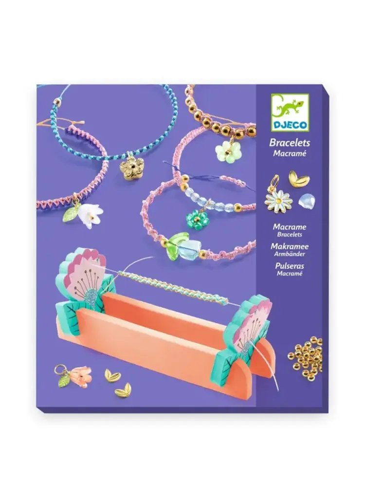 Djeco Macrame armbandjes - Blauw