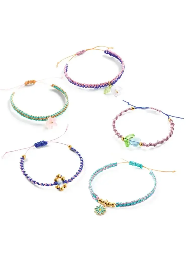 Djeco Macrame armbandjes - Blauw