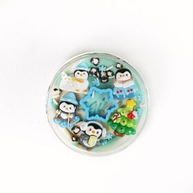 Invitation to Imagine Penguins in the snow Surprise Pot