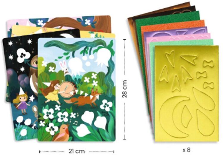 Djeco Collage van foam