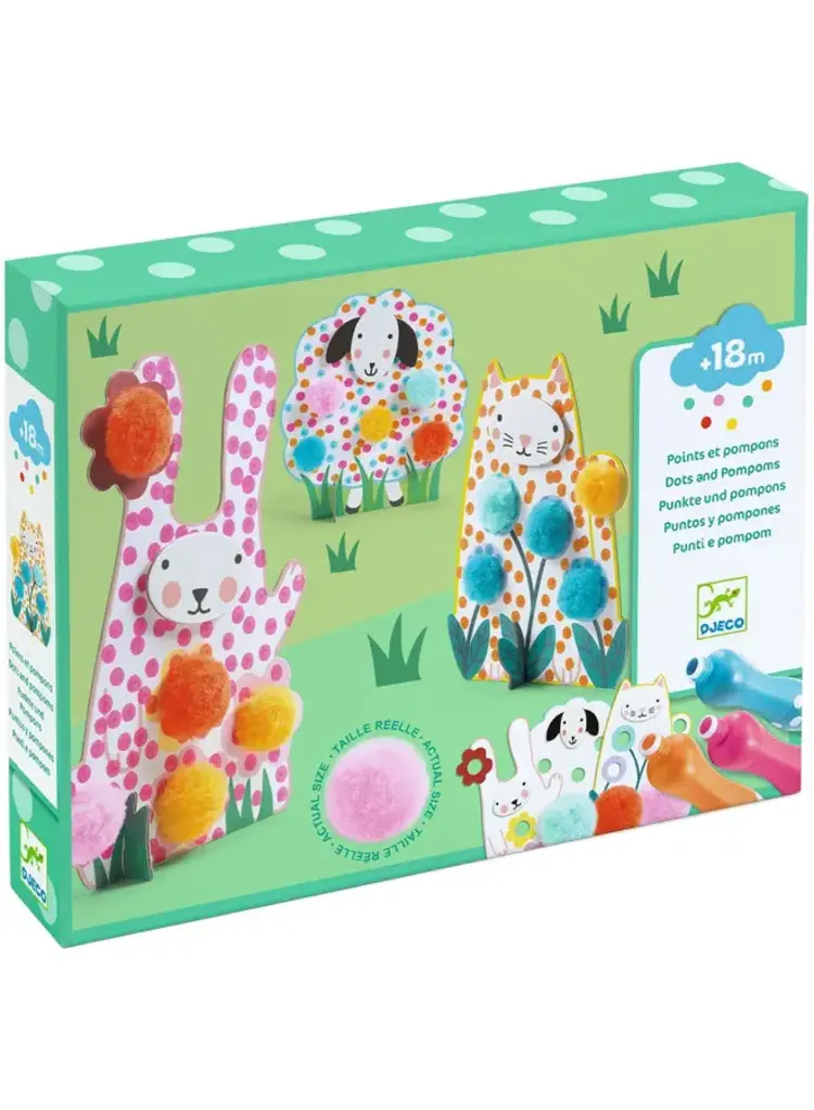 Djeco Puntjes en Pompons - In het gras