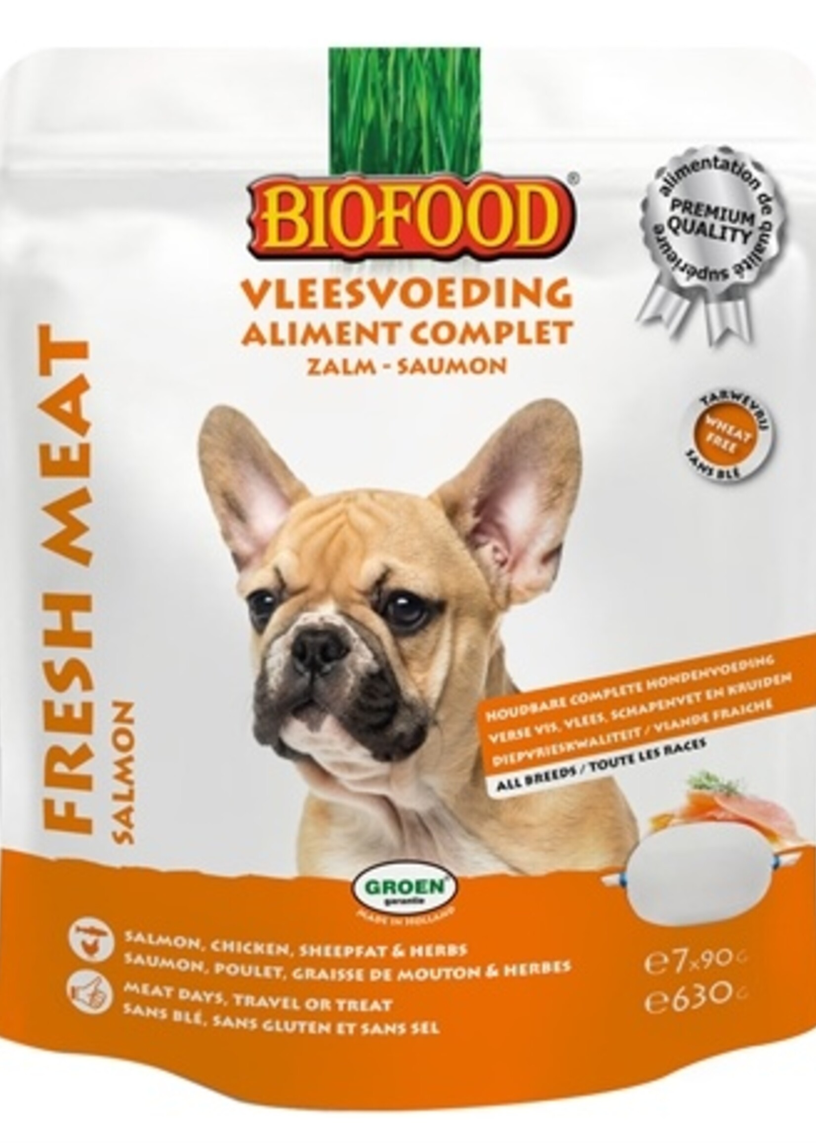 Biofood Biofood vleesvoeding zalm worst