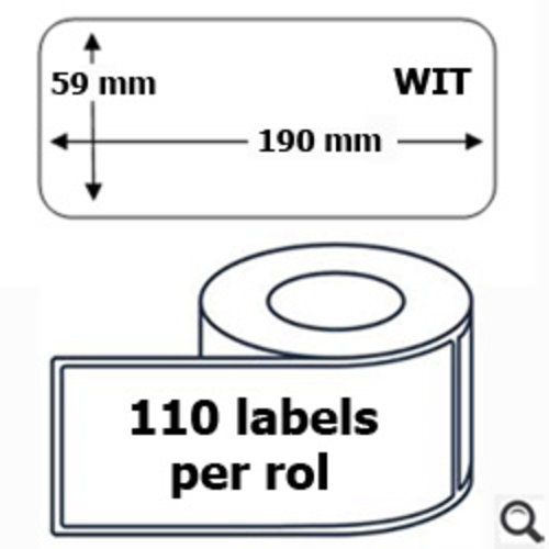 Office Basics Etiket DYMO-compatibele labels 99019 59x190mm 110stuks