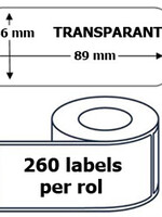 Budget ETIKET DYMO-COMPATIBEL 99013 TRANSPARANT