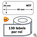 Budget Etiket DYMO-compatibele labels 99010 28x89mm adres klein 130stuks