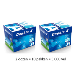 Papier copieur Double A Premium A4 80g blanc 2 boites