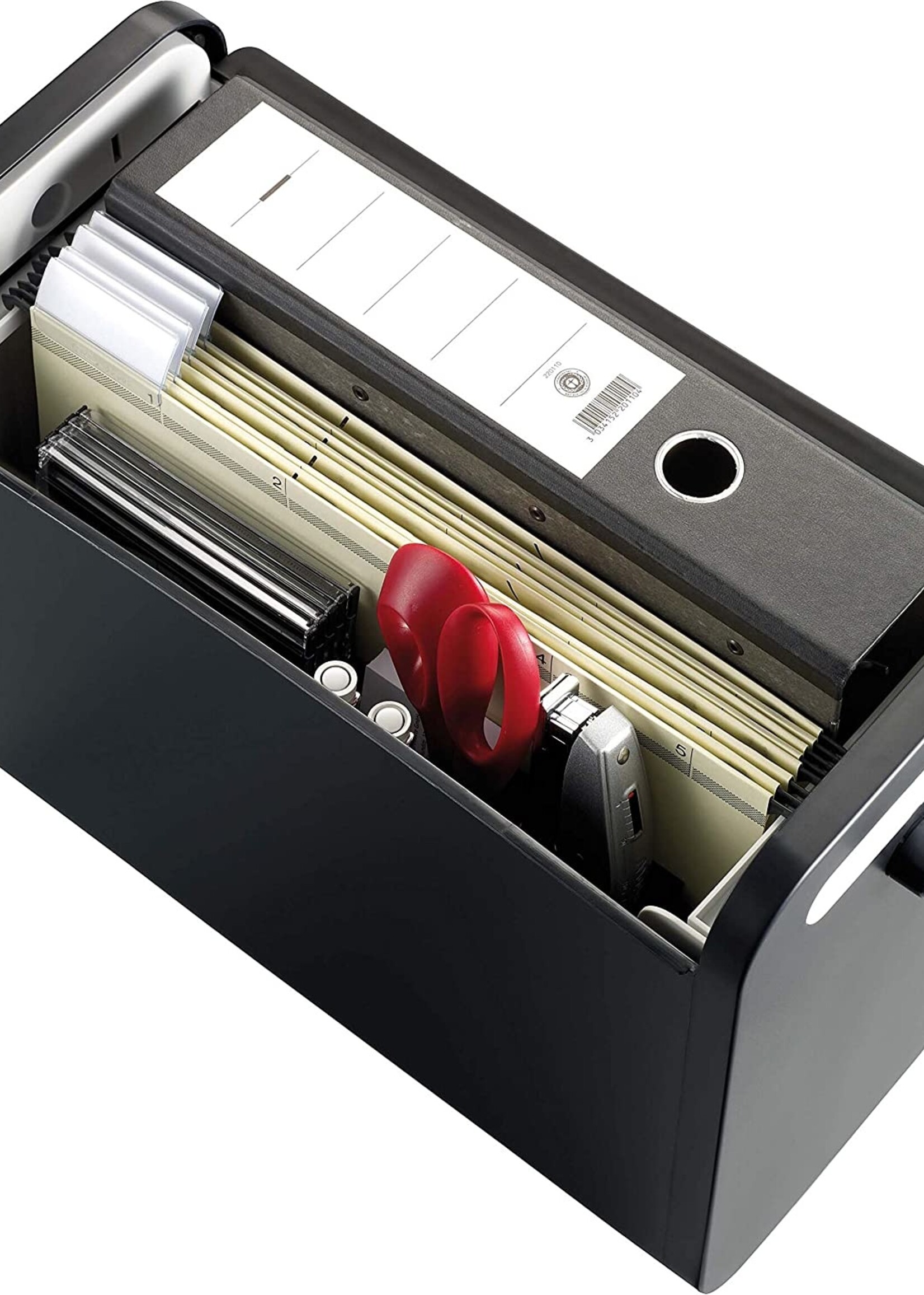 Helit Helit Mobielbox voor A4 hangmappen zwart - H6110195