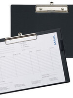 MAUL Klembord Maul A4-Folio dwars met kopklem zwart