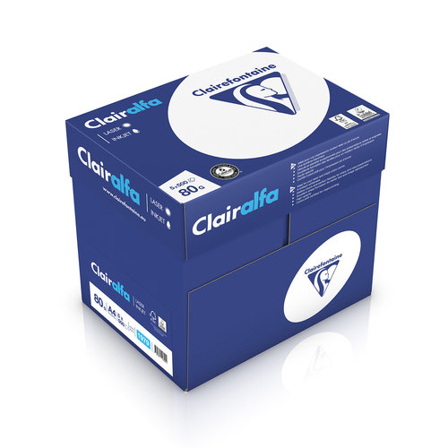 Clairefontaine Papier copieur Clairefontaine Clairalfa A4 80g 5x500 feuilles - 1 boite