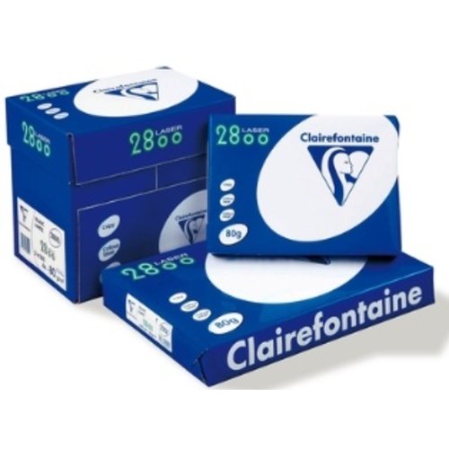 Clairefontaine Papier copieur Clairefontaine Laser 2800 A4 80g blanc 5x500fls - 1 boite - 2800P240C