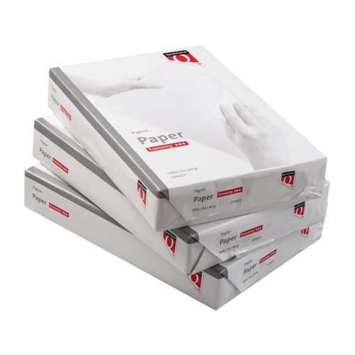 Quantore Papier copieur Quantore Economy A4 80g blanc 5x500 feuilles - 129427 - boite