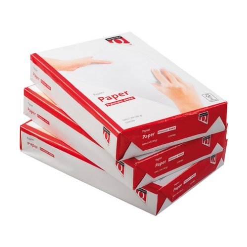 Quantore Papier copieur Quantore Premium A4 80g blanc 5x500 feuilles - 129799 - boite