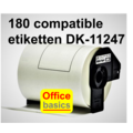 Budget Etiquette Brother DK-11247  compatible 103 mm x 164 mm blanc - 180pcs