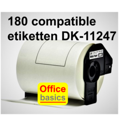 Etiquette Brother DK-11247  compatible 103 mm x 164 mm blanc