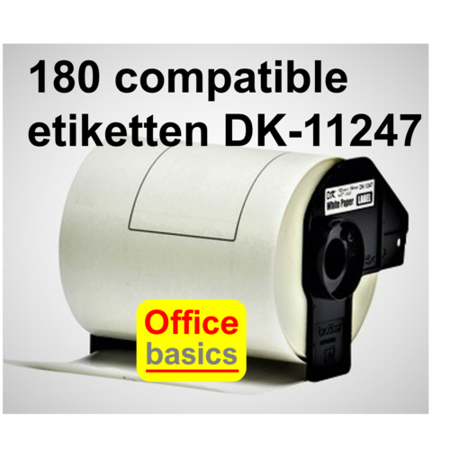 Budget Etiquette Brother DK-11247  compatible 103 mm x 164 mm blanc - 180pcs