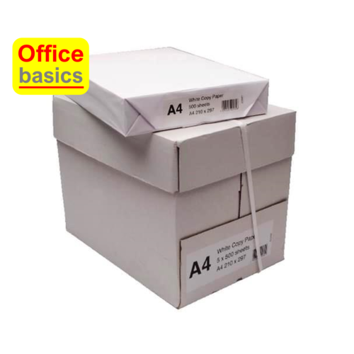 Office Basics Papier a copier Office Basics , 2 boites A4 blanc (10x500 feuilles)