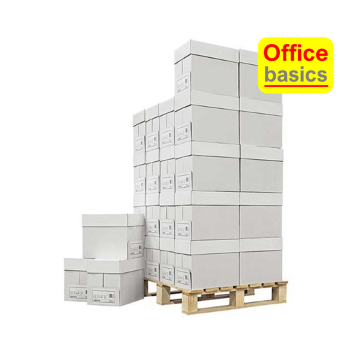 Office Basics Papier a copier Office Basics , A4 blanc (vendu par pallet)