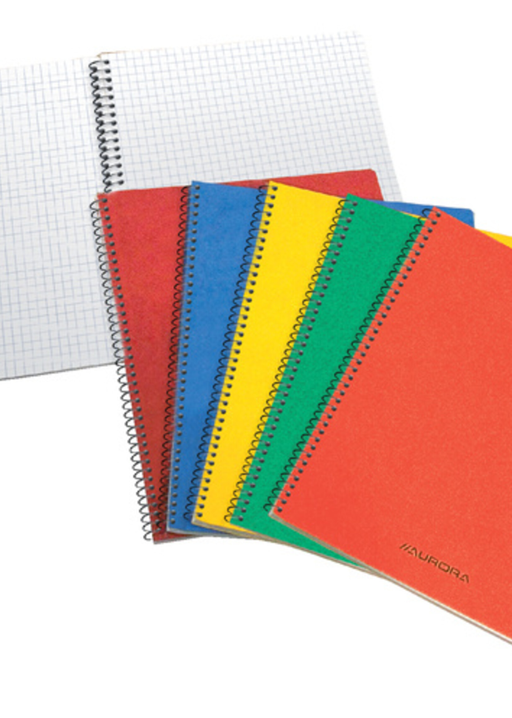 Aurora Spiraalcarnet 105x160mm ruit 5x5mm 120vel 60gr assorti - 1660GQ5