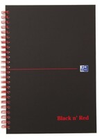 Oxford Notitieboek Oxford Black n' Red A5 70v lijn