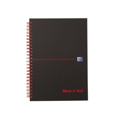 Cahier Oxford Black n’ Red A5 ligné 70fls ligné assorti