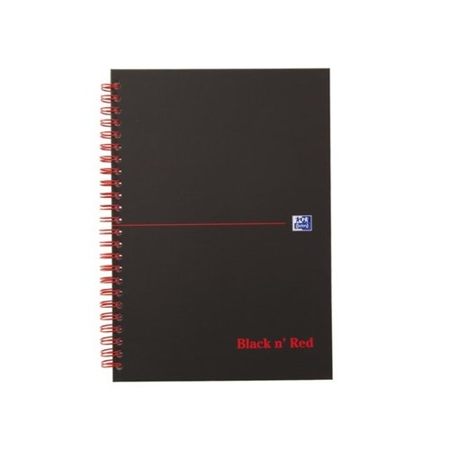 Oxford Cahier Oxford Black n’ Red A5 ligné 70fls ligné assorti - 400047651