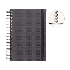 Carnet de notes Quantore A6 spirale onglets noir