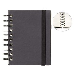 Carnet de notes Quantore A6 spirale noir