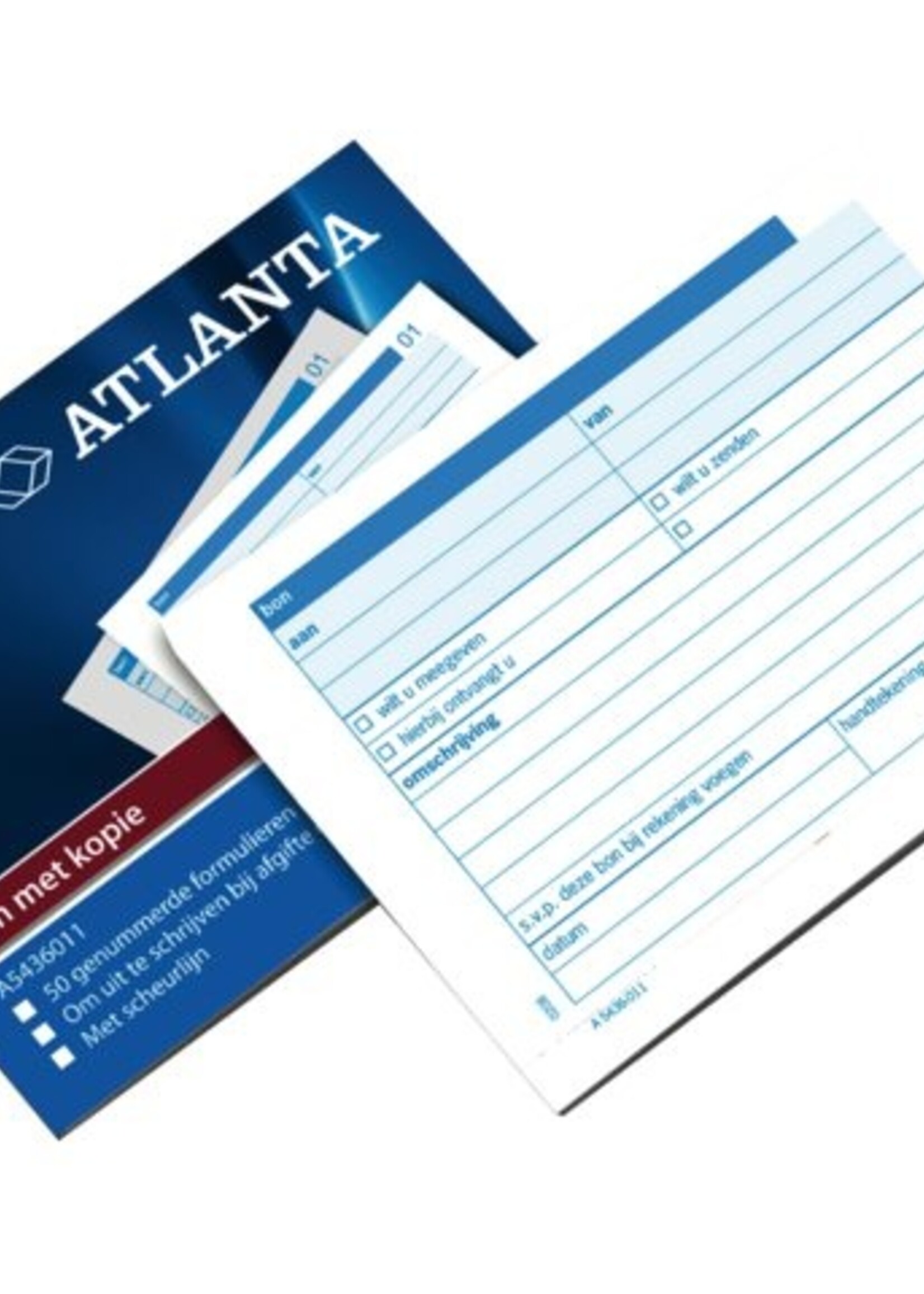 Atlanta Carnet de reçus Atlanta A6 50x2 feuilles - 2543605000