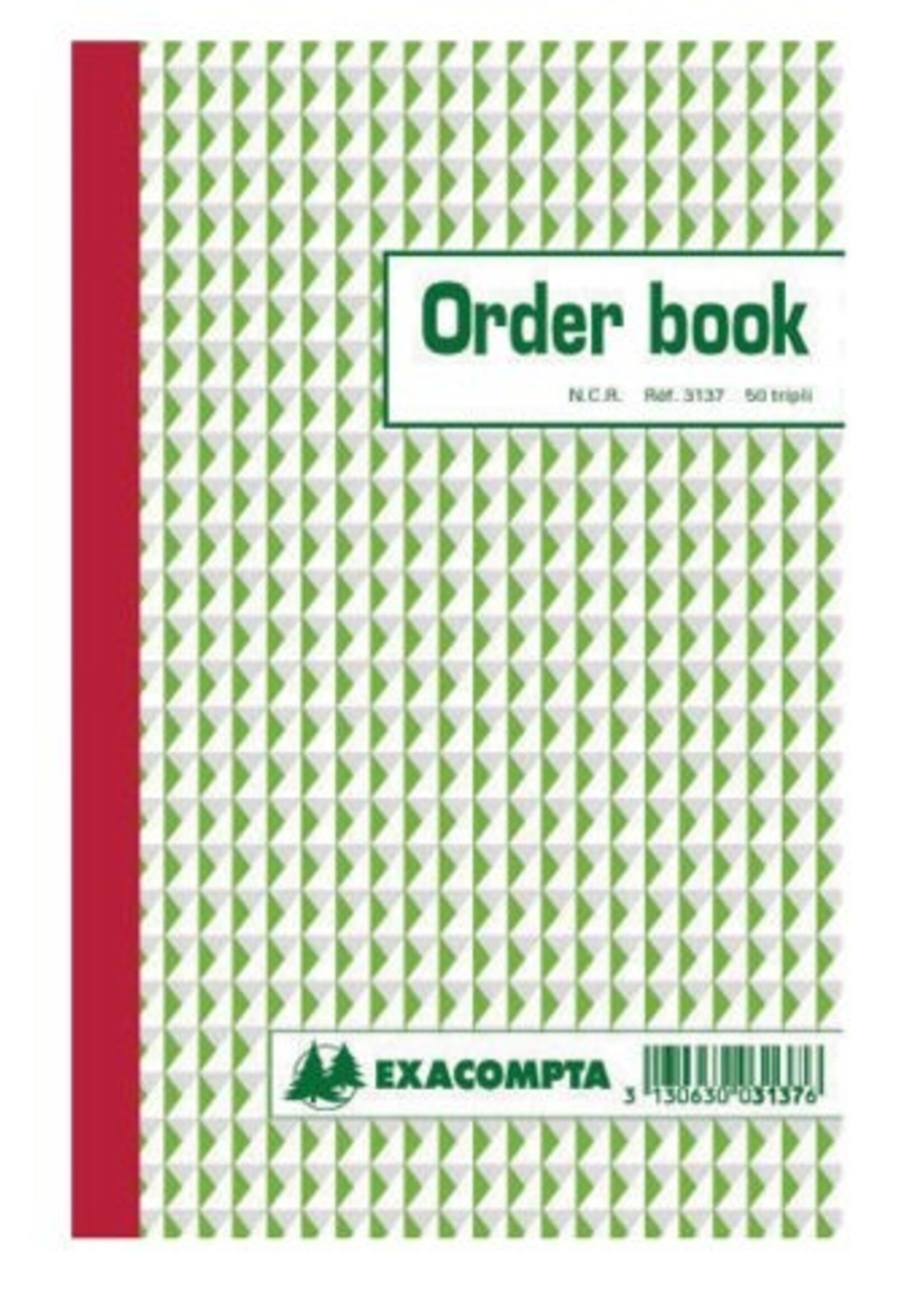 Exacompta Orderboek Exacompta 210x135mm 50x3vel lijn - 3137X