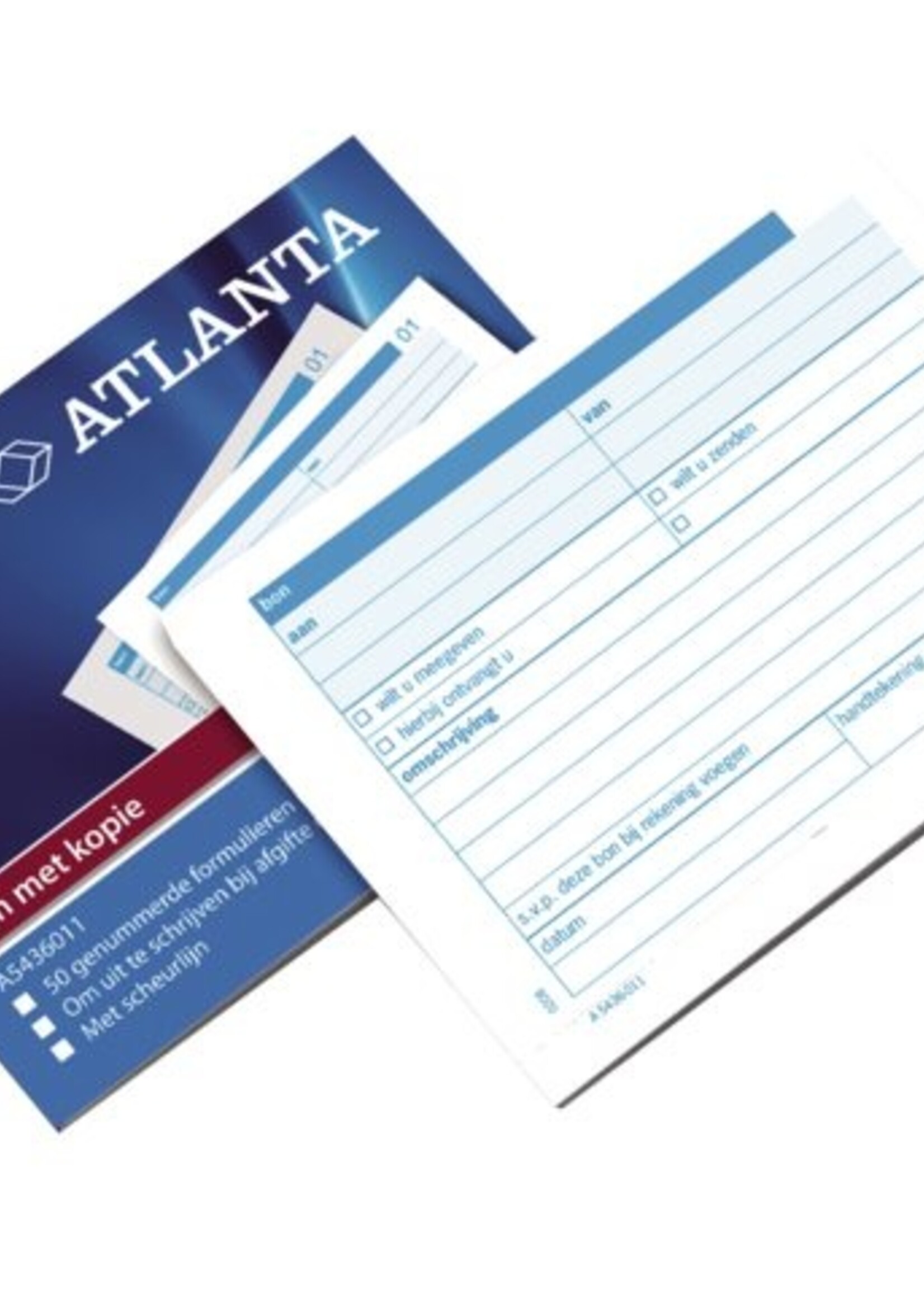 Atlanta Carnet de reçus Atlanta A6 50x3 feuilles - 2543602000