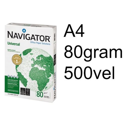 Navigator Kopieerpapier Navigator Universal A4 80gr wit DOOS 5x500vel - CP080C1F11A4