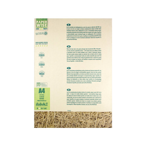 Paperwise ECO footprint paper  PaperWise kopieerpapier A4 Natural 72 gr 500 vel - PW-204103