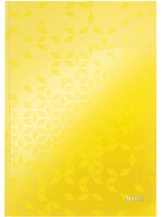 Leitz Notitieboek Leitz WOW A4 160blz 90gr lijn geel